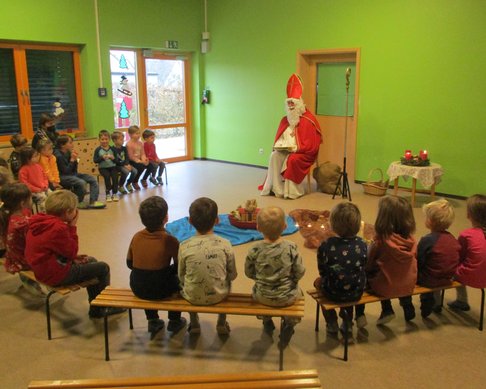 Nikolausfeier der Kindergartengruppen
